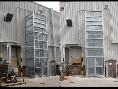 goods lift galvanised outside go