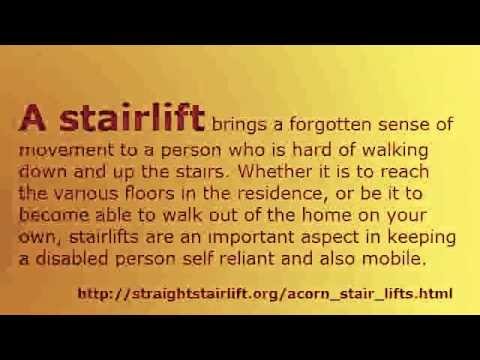 acorn stairlift problems are the