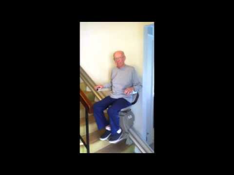 bruno straight elan stairlift in