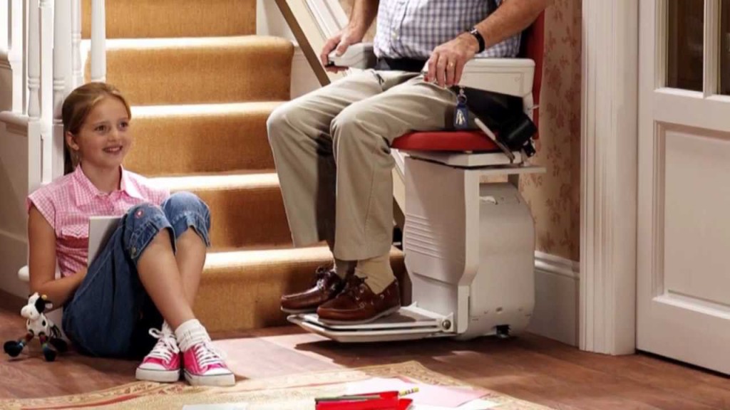 how a stair lift functions on st